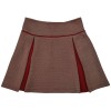 Donkerrode gestreepte rok - Chloe skirt diagonal stripes