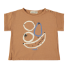 Bruine t-shirt met fruitjes - Fruits cinnamon