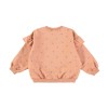 Roze sweater met bloemetjes - Sweatshirt poppies apricot