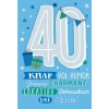 Muziek wenskaart - 40 jaar - mannen