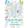 Muziek wenskaart - 50 jaar 
