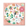 Glitterstickers - Tropische dieren