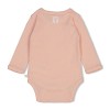 Peachroze wikkelbody lange mouwen