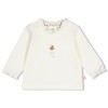 Witte t-shirt met vogeltje - Longsleeve fall in love offwhite 