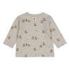 Greige t-shirt met bevers - Longsleeve tiny timber tales grijs melange
