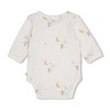 Witte wikkelbody met muisjes - Wikkelromper over the moon offwhite 
