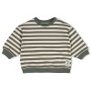 Groen gestreepte sweater - Sweater streep oversized wiggle and waddle groen