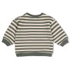 Groen gestreepte sweater - Sweater streep oversized wiggle and waddle groen