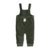 Groene corduroy salopet - Tuinbroek velours rib wiggle and waggle groen
