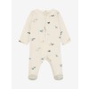Beige kruippakje met walvissen - Nightsuit arctic ice