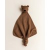 Gebreid knuffeldoekje beer - Teddy tokki Mocha