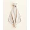 Gebreid knuffeldoekje beer - Teddy tokki cream