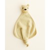 Gebreid knuffeldoekje beer - Teddy tokki light yellow