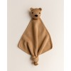 Gebreid knuffeldoekje beer - Teddy tokki ochre