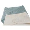 Set van 2 bandana's - Velvet rib sea green/ivory