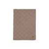 Wiegdeken - Box knit milky coffee