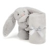 Knuffeldoekje konijn grijs - Bashful silver bunny soother