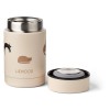 Beigeroze foodjar met katjes - Nadja food jar miauw apple blossom (Geboortelijst Lucie D.K.)