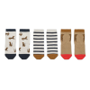 Set van 3 kousjes met print - Silas cotton socks 3-pack leopard/sandy