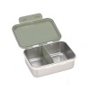 Brooddoos inox - Lunchbox stainless steel happy prints light olive