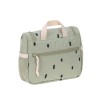 Toilettas met hondje - Mini washbag happy prints light olive