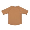 Bruine UV tshirt met krab - Short sleeve rashguard crabs caramel