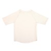 Ecru UV tshirt met visjes - Short sleeve rashguard fish milky