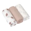 Set van 3 tetradoeken - Muslin swaddle & burp blanket M tiny team cat