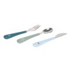 Bestekset inox - Cutlery 3-pack tiny team dog  (Geboortelijst Aster Roger V. W.)