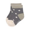 Set van 3 paar olijfgroene sokjes - Sneaker socks anthracite/olive