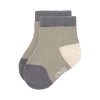 Set van 3 paar olijfgroene sokjes - Sneaker socks anthracite/olive