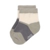 Set van 3 paar olijfgroene sokjes - Sneaker socks anthracite/olive
