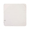 Witte hydrofiele badcape - Muslin hooded towel milky