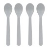 Set van 4 lepels - Spoon set geo grey-blue