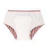 Bruinroze gestreepte zwemluier - Swim diaper girls stripes red 