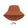 Roestkleurig UV zonnehoedje met klep - Sun protection long neck hat rust