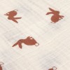 Set van 3 tetradoeken - Muslin swaddle & burp blanket M little forest rabbit