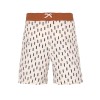 Ecru zwemshort met streepjes - Board shorts boys strokes offwhite/grey