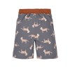 Donkergrijze zwemshort met tijgers - Board shorts boys tiger grey