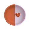 Silicone kommetje - Silicone bown happy rascals heart lavender