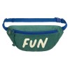 Groen corduroy heuptasje fun - Mini mum bag cord little gang fun ocean green
