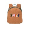Karamelbruin corduroy rugzakje smile - Tiny backpack cord little gang smile caramel