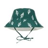 Omkeerbaar UV zonnehoedje met cactussen - Bucket hat cactus green