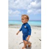 Kobaltblauw zwempakje met leewtje - Long sleeve sunsuit lion blue