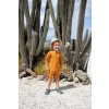 Okergeel zwempakje met leewtje - Long sleeve sunsuit lion gold