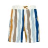 Gestreepte zwemshort - Board shorts blue/nature
