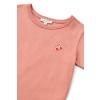 Framboosroze t-shirt met kersje - Apia dusty raspberry (stapelkorting)