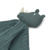 Knuffeldoekje neushoorn - Addison cuddle teddy rhino whale blue