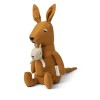 Knuffel kangoeroe - Halfdan teddy L kangaroo golden caramel