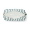 Muntgroene gestreepte gewafelde toilettas - Kayla toilet bag stripes peppermint/white